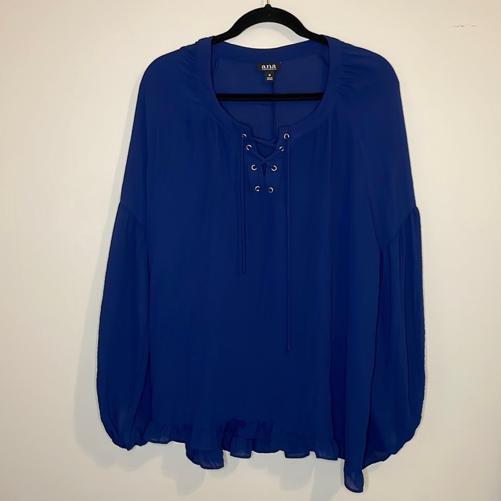 a.n.a | Dark Blue Flowy Blouse 💙